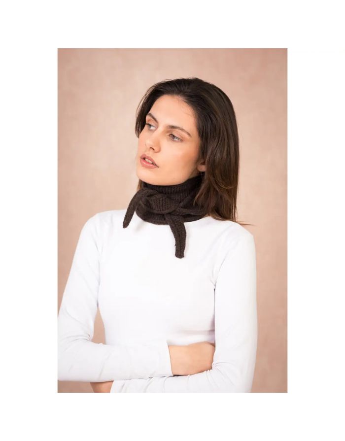 Kleiner Schal Sophie I Schokolade