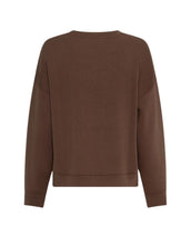 Laden Sie das Bild in den Galerie-Viewer, Ima Q Pullover Slate Black von MSCH Copenhagen, mit rundem Halsausschnitt, überschnittenen Schultern und lockeren Ärmeln, aus LENZING™ ECOVERO™-Viskosemix – moderner, bequemer Alltags-Pullover
