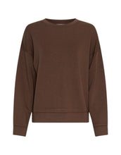 Laden Sie das Bild in den Galerie-Viewer, Ima Q Pullover Slate Black von MSCH Copenhagen, mit rundem Halsausschnitt, überschnittenen Schultern und lockeren Ärmeln, aus LENZING™ ECOVERO™-Viskosemix – moderner, bequemer Alltags-Pullover
