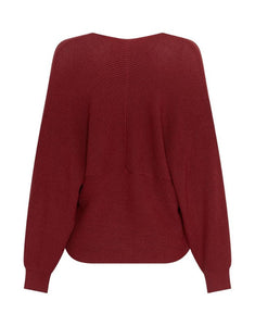 Zinelle Rachelle Pullover von MSCH Copenhagen – eleganter Wickelpullover mit Half-Cardigan-Strick, schmeichelnde Passform, weiches Material.
