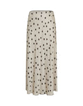 MSCH Copenhagen Clarette Irida Rock Peyote Dot in Creme mit dunkelbraunem Punktmuster und fließender A-Linie