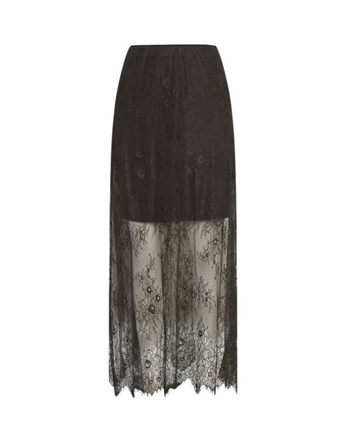 MSCH Copenhagen Dusty HW Rock Delicioso aus transparenter Spitze mit Maxilänge und elastischem Bund