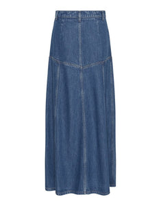 MSCH Copenhagen Jeansrock Laurentine Rue HW in Mid Blue Wash – Maxirock aus TENCEL™“