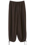 Gina Tricot Ballonhose Dark Brown mit weitem Bein, Bindebändern und lockerer Passform.