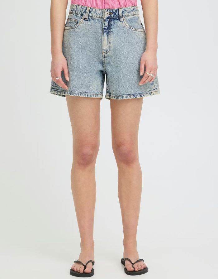 Shorts Ihaveny I Light Blue Bleached