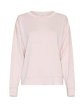 MSCH Copenhagen Sweatshirt Ima Q Laurel Wreath in Rosa mit Rundhalsausschnitt und lockerer Passform.