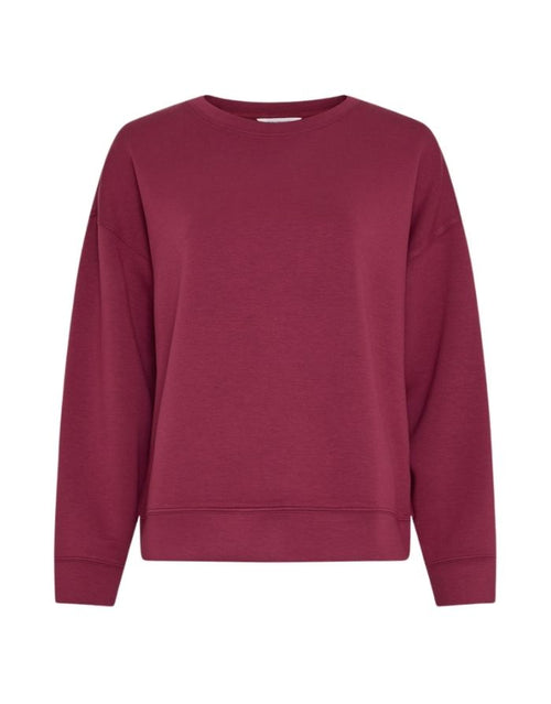 Ima Q Sweatshirt von MSCH Copenhagen in der Farbe Rhododendron als Freisteller von vorne