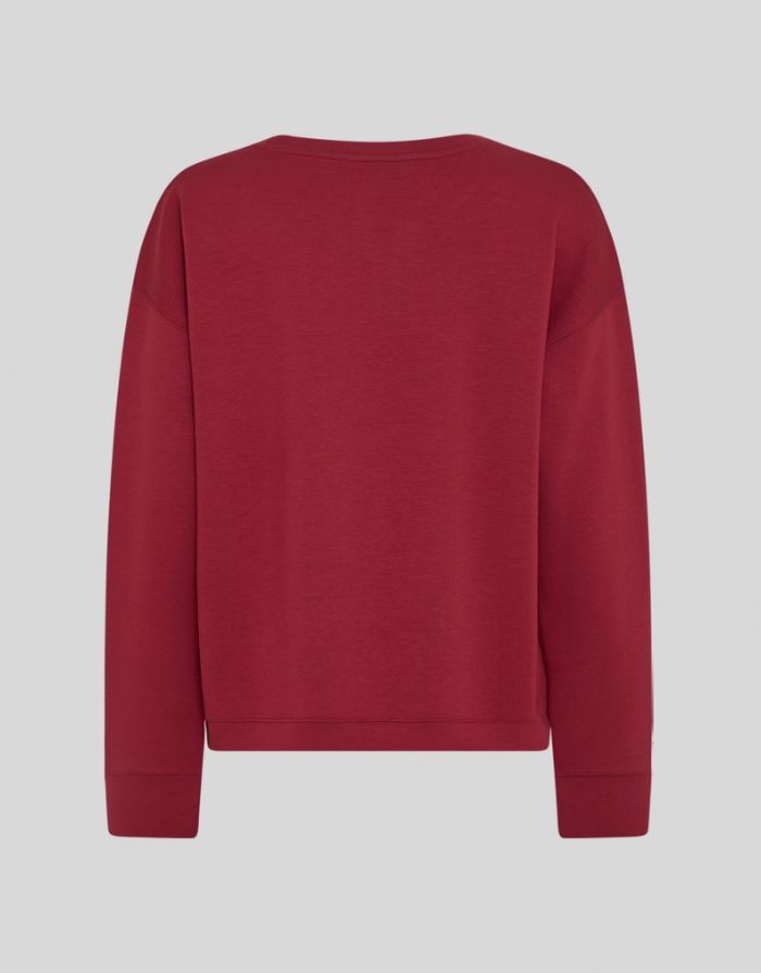 Sweatshirt Ima Q von Msch Copenhagen in der Farbe Rhubarb