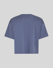 Laden Sie das Bild in den Galerie-Viewer, MSCH Copenhagen Sweatshirt Brionna Ima Q in Vintage Indigo mit Rundhalsausschnitt und lockerer Passform.
