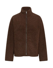 Laden Sie das Bild in den Galerie-Viewer, MSCH Copenhagen Letha Teddy Jacke in Fog – lockere Teddyjacke in Slate Black
