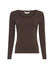 Laden Sie das Bild in den Galerie-Viewer, Langarmshirt Kath I Slate Black Melange
