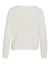 Laden Sie das Bild in den Galerie-Viewer, Vizueta Boatneck Knit Top I Cloud Dancer

