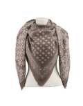Tuch Paisley in Taupe mit klassischem Paisley-Muster aus Viskose-Woll-Mischung