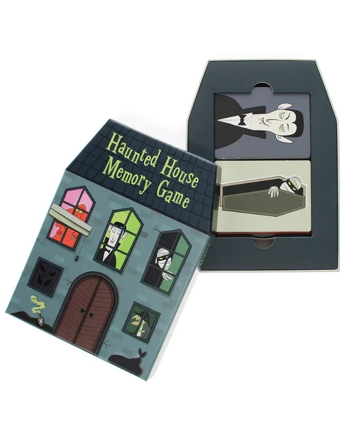 Haunted House Memory Spiel von Rex London mit 20 Paaren aus Geistern, Monstern und weiteren gruseligen Halloween-Motiven mit Motiv