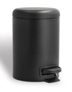 Pedaleimer Mono in Taupe von Södahl: kleiner Eimer mit Soft-Close-Deckel, Pedal und herausnehmbarem Plastikeinsatz, 3 Liter Fassungsvermögen.