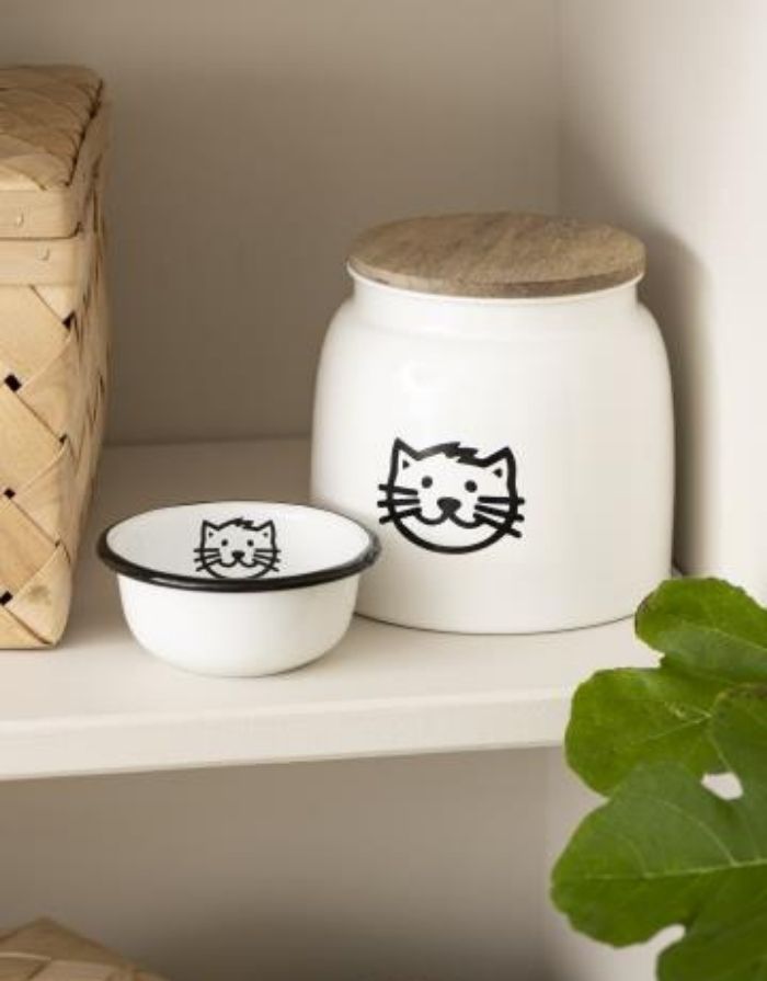 Dose für Katzenfutter I Weiß