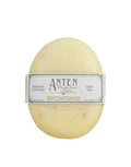 Ovale Handseife Anten Lemongrass von Strömshaga, handgefertigt, vegan und fair gehandelt mit frischem Zitrusduft, 120 g.