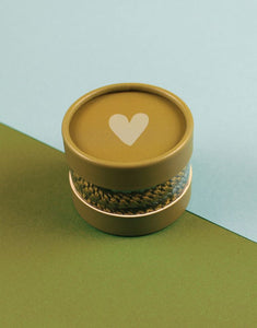 Haargummi 4er Set in Geschenkbox I Oliv/Hellblau