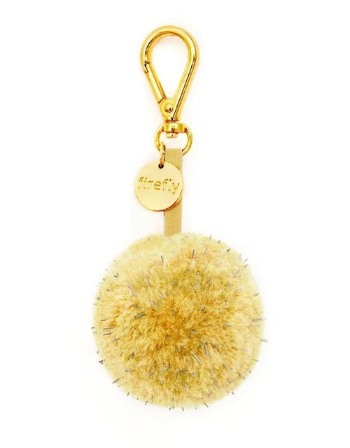 Firefly Reflectors Taschenanhänger Pom Pom Ball in der Farbe Citron, reflektierender Sicherheitsanhänger