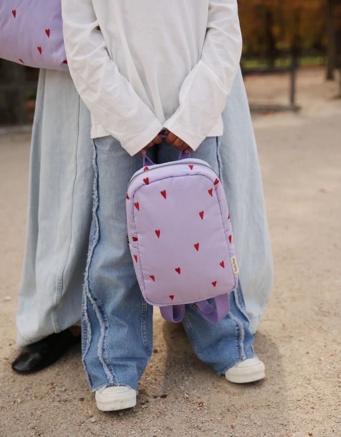 Rucksack Mini Puffy I Purple Hearts