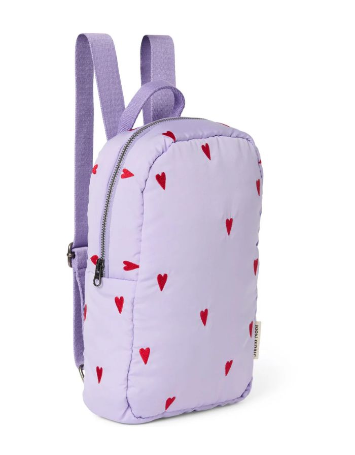 Rucksack Mini Puffy I Purple Hearts