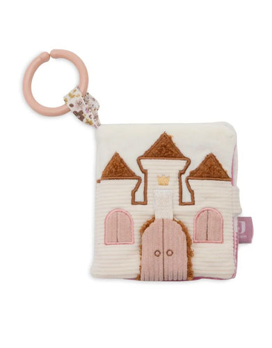 Jollein Activity Stoffbuch „Flower Fairies“ – weiches Stoffbuch mit Illustrationen von Blumen und Feen in sanften Farben, CE-zertifiziert.