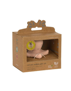 LÄSSIG Badewannenspielzeug Oktopus aus BPA-freiem Naturkautschuk, weiche Form, integrierte Rassel, ideal für Babys und Kleinkinder, für Badewanne und Dusche.
