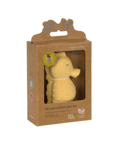 LÄSSIG Badewannenspielzeug Seepferd aus BPA-freiem Naturkautschuk, weiche Form, integrierte Rassel, ideal für Babys und Kleinkinder, für Badewanne und Dusche.