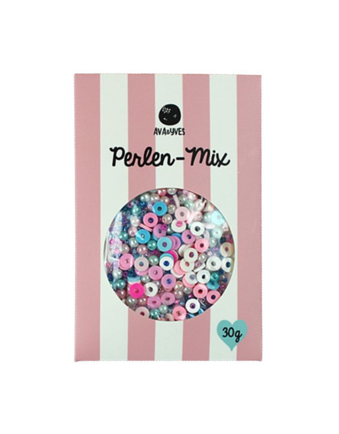 Perlenmix I Rosa/Blau