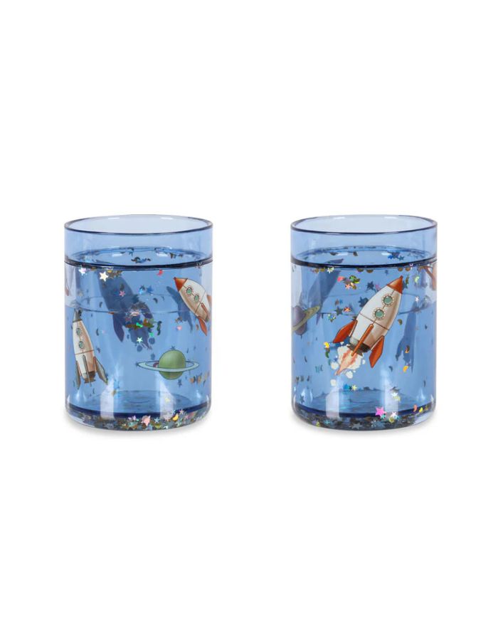 Becher Glitter 2er-Set I Outer Space