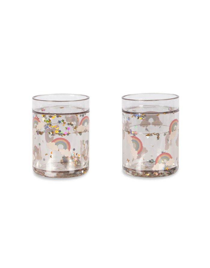 Becher Glitter 2er-Set I Rainbow