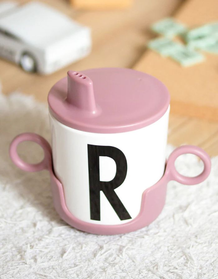 Design Letters Becherdeckel Ash Rose für ECOZEN Kinderbecher, BPA-frei mit sicherem Silikonring.