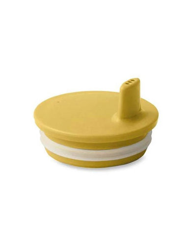 Design Letters Becherdeckel Mustard passend für ECOZEN Kinderbecher, BPA-frei mit sicherem Silikonring.