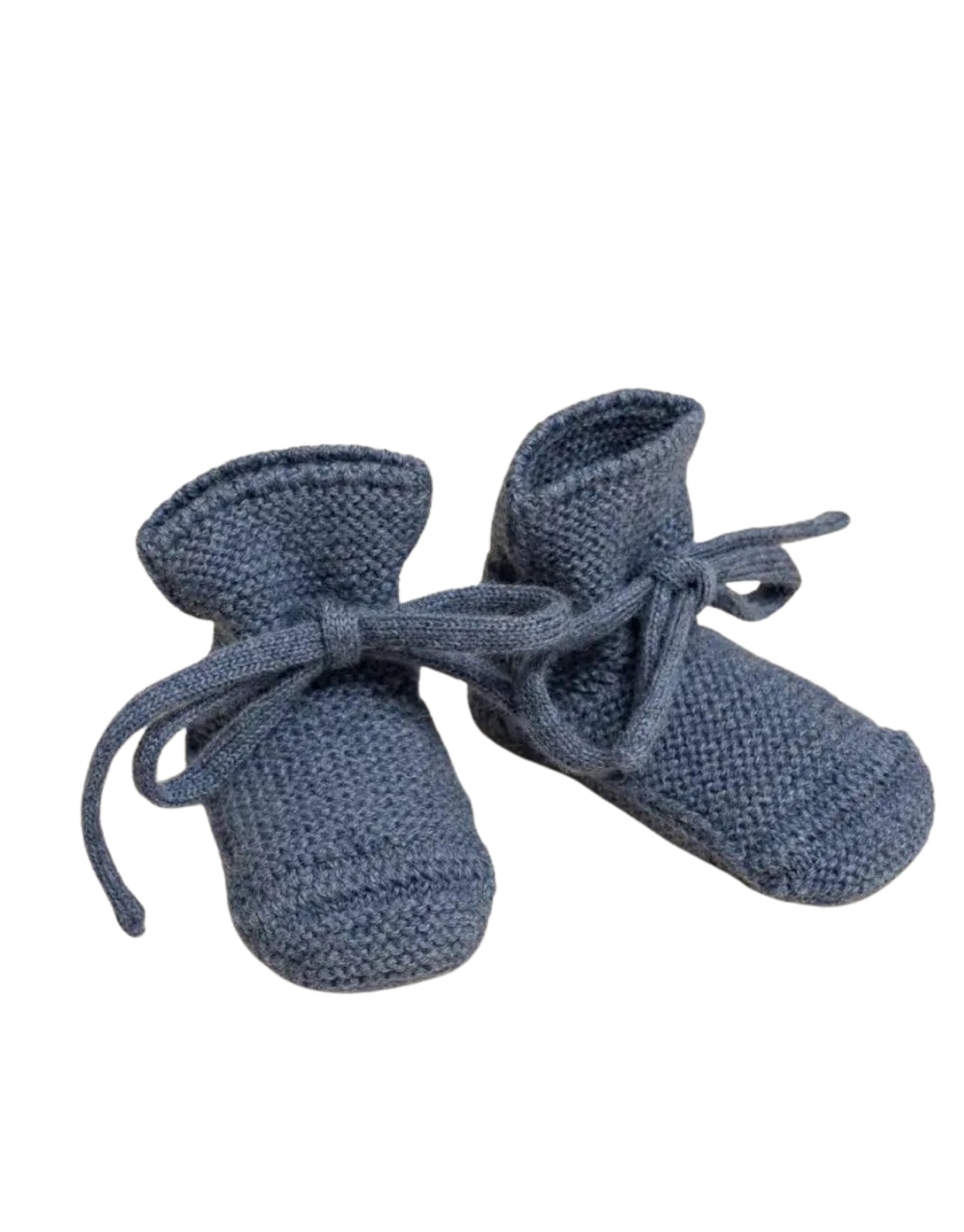 Booties von Hvid aus Merinowolle in der Farbe Denim für Babys im Alter von 09 Monate