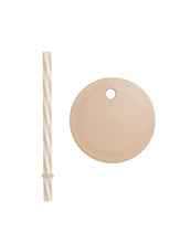 Laden Sie das Bild in den Galerie-Viewer, Design Letters Strohhalm-Deckel Beige für Eco Kids Becher – BPA-frei, kleckerfreies Trinken, passend für Ecozen.
