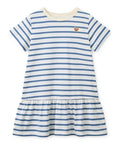 Gestreiftes Bio-Baumwoll-Kleid MADDEN mit Rüschensaum von Liewood