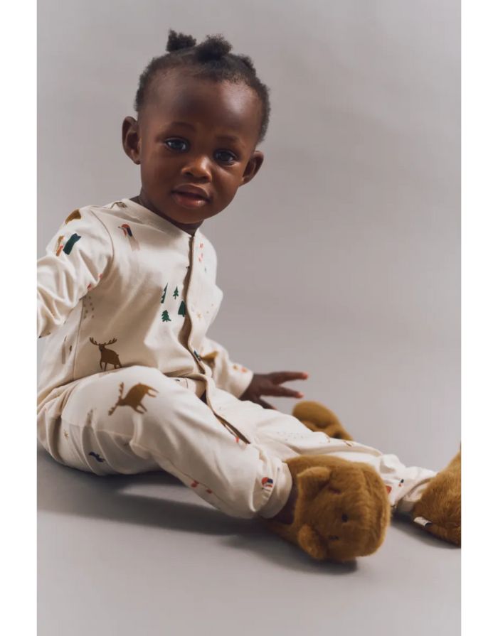 Weihnachtlicher Jumpsuit für Kinder – Liewood Holiday Pyjama Einteiler
