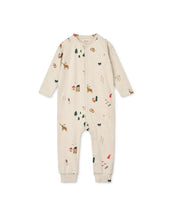 Laden Sie das Bild in den Galerie-Viewer, Weihnachtlicher Jumpsuit für Kinder – Liewood Holiday Pyjama Einteiler
