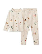 Laden Sie das Bild in den Galerie-Viewer, Weihnachtlicher Kinder-Pyjama Wilhelm – Liewood Holiday Edition aus Bio-Baumwolle
