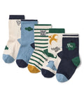 Liewood Silas Kindersocken im 5er Set Cool Kids Multi Mix mit verspielten Motiven und weicher, elastischer Passform.