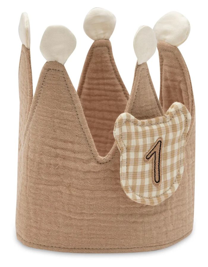 Jollein Geburtstagskrone Teddy Bear mit austauschbaren Zahlen für Kindergeburtstage.