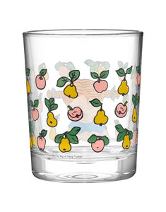 Glas Pippi Langstrumpf Fruits von Muurla, Trinkglas 20 cl mit Pippi-Motiv, Birnen und Äpfeln, dickwandig & spülmaschinenfest, Kinder-Glas