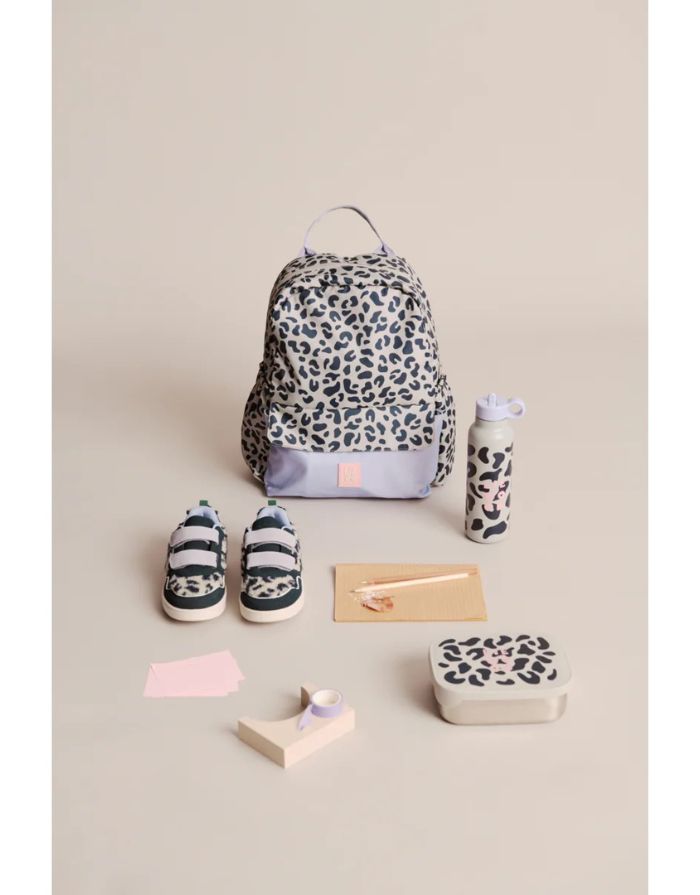 Lunchbox Arthur in Mega Leo Mist von Liewood aus Edelstahl mit Silikon Deckel mit Leo Muster