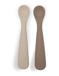 Silkon Löffel 2er Set für Babys in Beige und Braun von Jollein als Freisteller