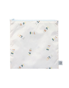 Wiederverwendbarer Frühstücksbeutel 2er Set für Kinder, Kirschen-Motiv, BPA-frei, wasserabweisend, 17 x 18 cm, Happy Fruits Kollektion von Lässig.