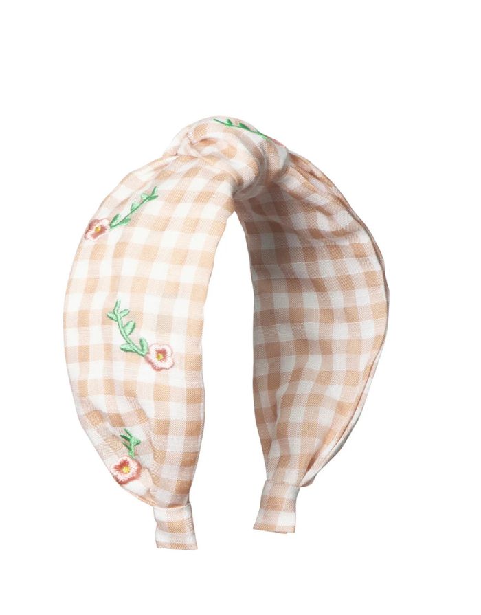 Haarreifen I Floral Embroidered Knotted