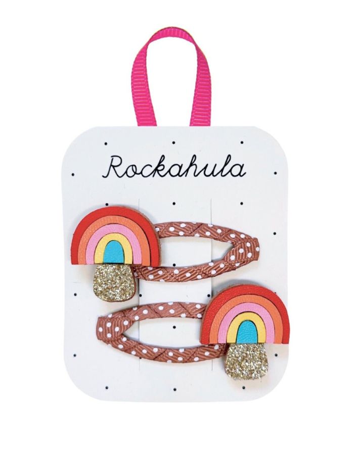 Haarspangen 2er-Set I Rainbow Toadstool