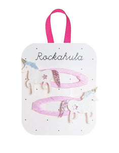 Haarspangen 2-er Set I Unicorn Glitter