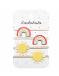 Haargummi 4er-Set I Vintage Rainbow and Sun