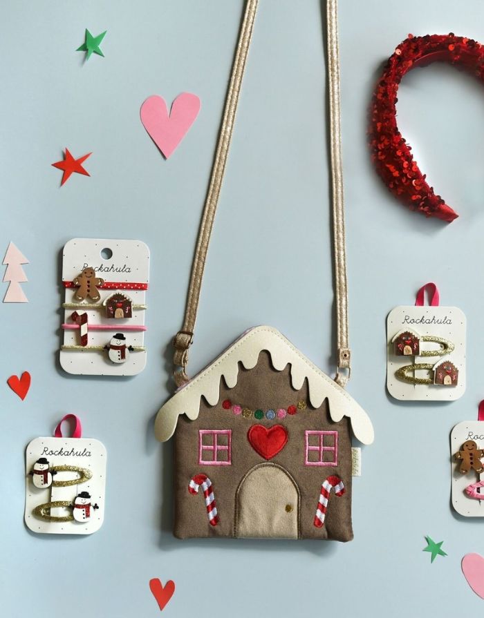 Festliche Rockahula Weihnachts-Haaraccessoires mit glitzernden Details und fröhlichen Farben – liebevoll gestaltet für kleine und große Winterträume.
